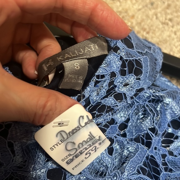 Gorgeous blue lace mermaid dress size S โค๏ธ - Picture 4 of 5